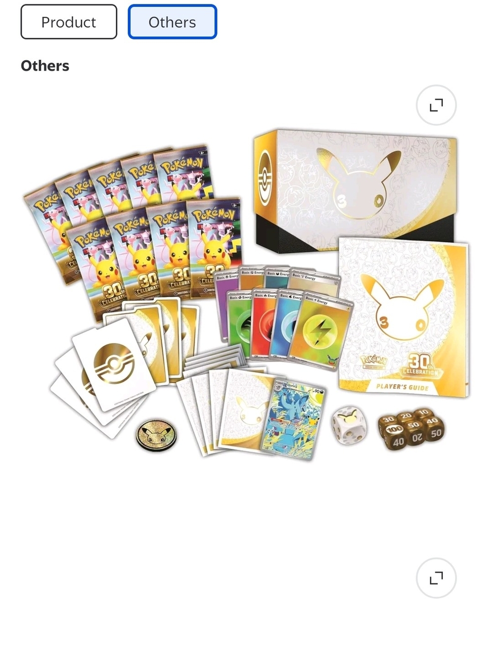 Pokemon 30th Celebration Trainer Box – White & Gold